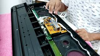 YAMAHA psrS550 Power SUPPLY FAILURE REPAIR EASY TECH [upl. by Ahsimaj180]