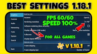 PPSSPP Best Settings Android  60fps No lag for all Games  PSP Gamer [upl. by Wiatt]