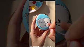 🌻🍁Stone painting🎨🍁 🌻 easy process stone art ☺ beingishu [upl. by Asirem]