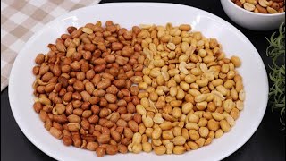 2 EASY WAYS TO MAKE ROASTED PEANUTS GROUNDNUTS AT HOME WITHOUT STRESS [upl. by Kehsihba873]