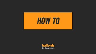 How to fit a Halfords Core 4 Bike Tow Bar Mounted Bike Rack [upl. by Aterg]