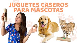 JUGUETES CASEROS Y FÁCILES PARA PERROS Y GATOS  Lauvet [upl. by Silloc949]