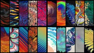 20 Different Acrylic Pouring Techniques  Abstract Fluid Art  Music [upl. by Edelson]