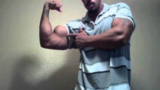 Bodybuilder Flexing to DMX Muscle God Samson Biggz [upl. by Anelahs818]