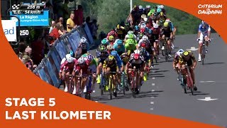 Last kilometer  Stage 5  Critérium du Dauphiné 2017 [upl. by Charters640]