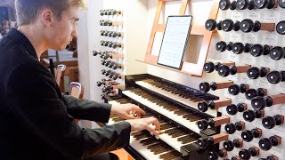 FESTIVE POSTLUDE on the BACHORGAN at St Thomas Church Leipzig  Paul Fey [upl. by Rebliw]