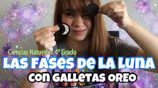 Las FASES de la LUNA con galletas OREO🌑  Ciencias Naturales 4° Grado  Maestra Regina [upl. by Silas]