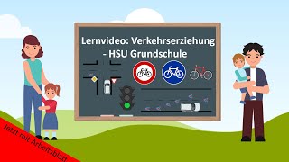 Lernvideo Verkehrserziehung Fahrradführerschein 🚲 HSU Grundschule [upl. by Trainor]