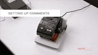 uPunch CR1000  Setting Up Comments [upl. by Waynant]