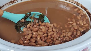 Como cocer frijoles en la slow cooker  olla electrica y tip para evitar gases [upl. by Anilec]