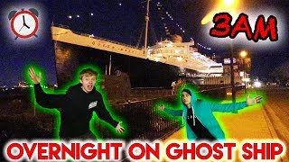 SNEAKING FANS INTO A HAUNTED SHIP QUEEN MARY B340 [upl. by Aihceyt]