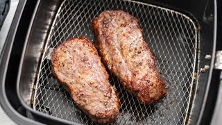 Air Fryer Steak with Time amp Temp  Perfect amp Juicy [upl. by Htebazie]