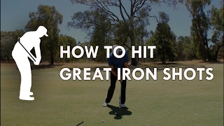 How to hit great iron shots  Golf Instruction by Craig Hanson [upl. by Ahso]