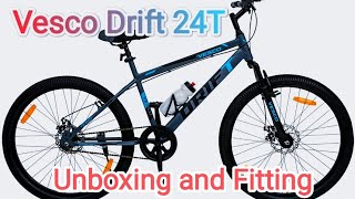 Vesco Drift 24T MTB Cycling Unboxing and Fitting cycling unboxing review [upl. by Gallager]