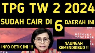 SERTIFIKASI TRIWULAN 2 TAHUN 2024 SUDAH CAIR DI 6 DAERAH INI CEK DAERAHMU TPG TW 2 2024 [upl. by Fabrice]