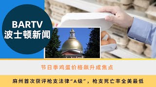 【波士顿新闻】1219 节日季鸡蛋价格飙升成焦点 丨麻州首次获评枪支法律“A级”，枪支死亡率全美最低丨波士顿大学研究数据遭黑客入侵，超15万参与者信息外泄丨牛顿市水管爆裂引发严重积水 [upl. by Merilee221]