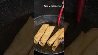 Shorts Receta de Flautas de Carne Molida con Frijol [upl. by Girish]