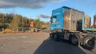 Whitten Heavy Haulage With 34m long Bridge beam for A90 Edinburgh [upl. by Gloria]