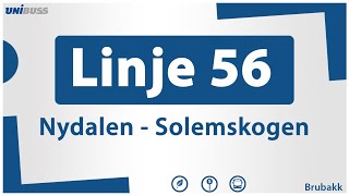 Linje 56 Nydalen  Solemskogen [upl. by Sykleb]