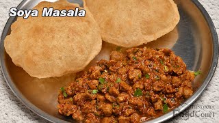 Soya Chunks Curry Soya Masala Meal Maker Curry [upl. by Murage346]