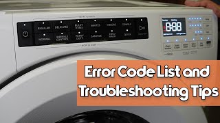 Whirlpool Front Load Washer Error Codes and Troubleshooting Mode amp Diagnostics [upl. by Aydne]