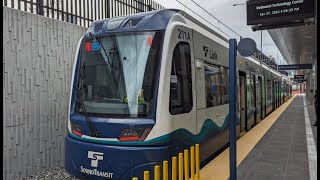 Sound Transit Link Light Rail South Bellevue–Redmond Technology Full rear view 4272024 [upl. by Idnic710]