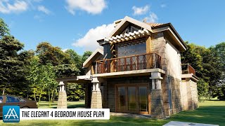 The Elegant 4 Bedroom House Plan  3D Fly Through Complete with Floor Plans [upl. by Ani]