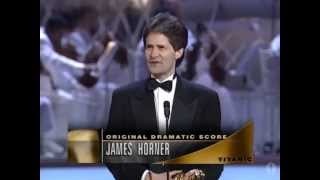 Titanic Wins Original Dramatic Score and Original Song 1998 Oscars [upl. by Grimaldi124]