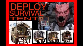 Quick Guide Survival Tent Fallout 76 1st How To deploy amp review customizing updating skins [upl. by Holms]