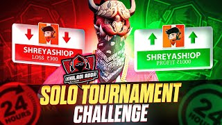 24 Hours ⌛️ Solo Tournament Challenge 🏆 1 Kill 20₹🤑 Part5 ☠️  Khiladi Adda App  By Shreyash op [upl. by Mukerji]