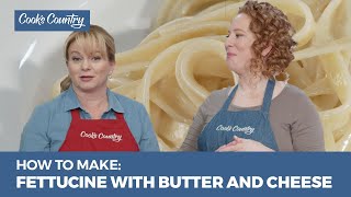 How to Make Simple Fettuccine with Butter and Cheese [upl. by Akenal]