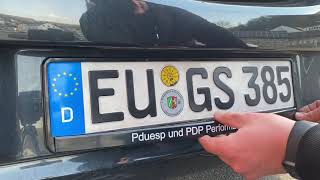 PKW Kennzeichen Halterung Nummernschild Halter wechseln hinten Opel Corsa E Anleitung [upl. by Anne-Marie201]