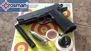 Reloading the CROSMAN 1911 Pistol  BBs and CO2  Target Practice at 10 Yards [upl. by Eelrak]