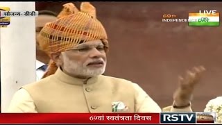 PM Narendra Modis Independence Day Speech  August 15 2015 [upl. by Sirtimed]