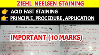 Ziehl neelsen staining  Acid fast staining  ziehl neelsen acid fast staining method in hindi [upl. by Gavrah]