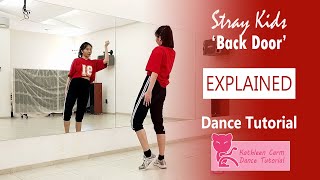 Stray Kids quotBack Doorquot Dance Tutorial  EXPLAINED  Mirrored [upl. by Eicarg]