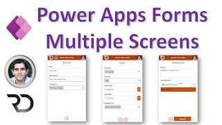 Multiple Screen Form Control in Power Apps [upl. by Ecneret830]