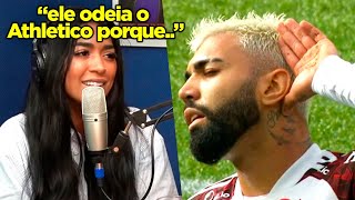 IRMÃ DO GABIGOL CONTA O MOTIVO DELE ODIAR O ATHLÉTICOPR IRMÃ DO GABIGOL REAGE AO FLA [upl. by Edme]