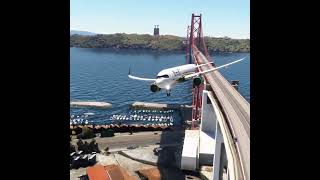 TERRIFYING WHEN LANDING AT LISBON AIRPORT  boeing 777300 plane [upl. by Eisset534]