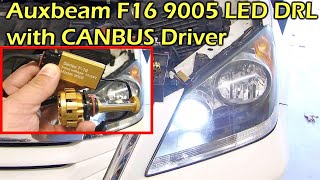 Honda Odyssey LED DRL Install AUXBEAM F16 9005 LED [upl. by Yggam]