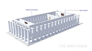 The Parthenon in 3D  The architectural part of the Parthenon called Ionic Frieze [upl. by Skvorak]