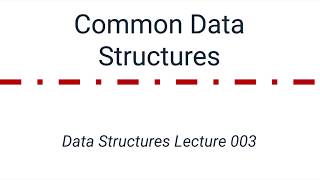 Data Structures 003 Stacks Queues and Linked Lists [upl. by Erodavlas]