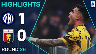 INTERGENOA 10  HIGHLIGHTS  Lautaro Edges Genoa to Send Inter Top of the League  Serie A 202425 [upl. by Nahsad501]