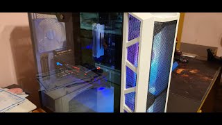 review on my Cooler Master MasterCase H500P Mesh White ARGBhow to hook up the LED lights on it [upl. by Einaoj610]