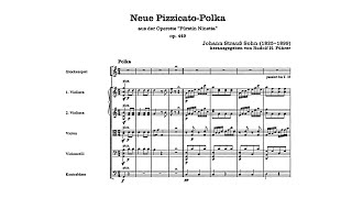 Johann Strauss II Neue PizzicatoPolka Op 449 with Score [upl. by Spiegel]