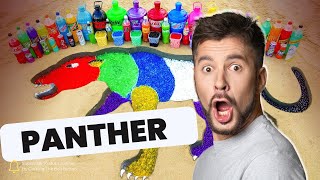 Experiment How to make Rainbow Panther with Orbeez Big Diet Coke Fanta vs Mentos amp Popular Sodas [upl. by Mar]