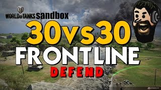 30 vs 30  new Frontline Battle Mode  World of Tanks [upl. by Maxie]