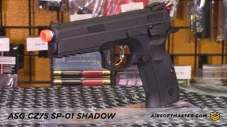 ASG CZ75 SP01 Shadow Airsoft Pistol Quick Review [upl. by Pepper481]