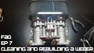 WEBER 48 IDA Basic Clean And Rebuild Rotary [upl. by Anahoj225]