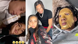 Digga D and Mya Mills cutest couple TikToks Compilation [upl. by Terchie]